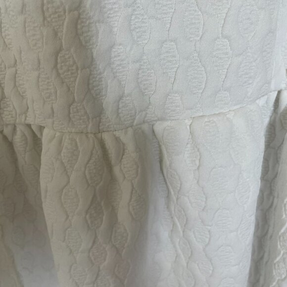 Dahlia NWT Flare Dress Scalloped Sleeveless Back Lace Insert Women's Sz 10 White - Picture 5 of 9